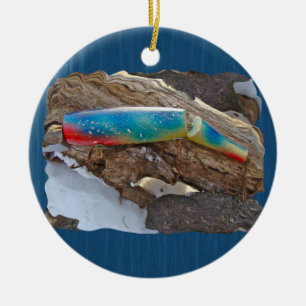 Adorno De Cerámica J & H "WIG LIT" Vintage Saltwater Lure Items