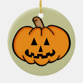 Adorno De Cerámica Jack O Lantern