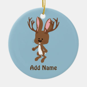 Adorno De Cerámica Jackalope lindo