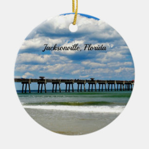 Adorno De Cerámica Jacksonville, Florida Pier foto