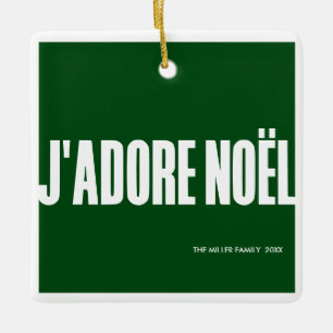 Adorno De Cerámica ¡J'adore Noël!