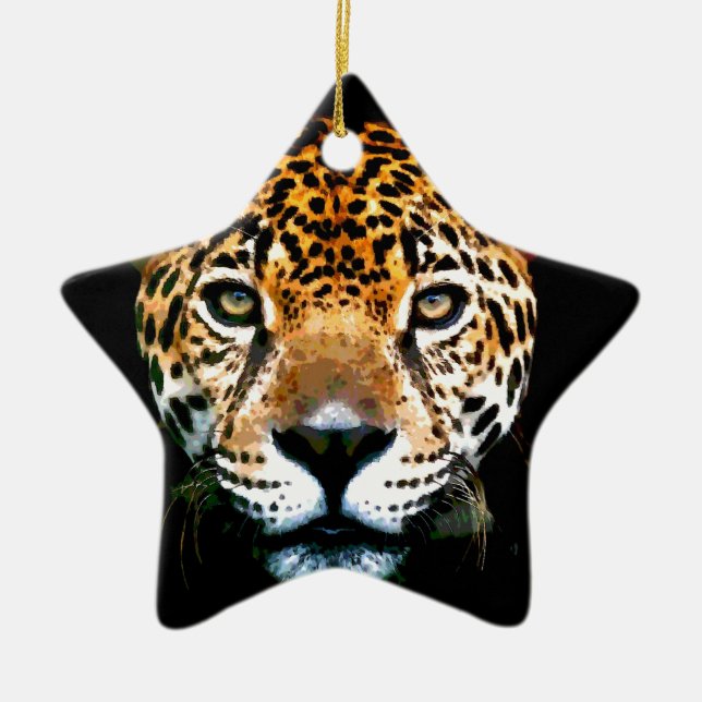 Adorno De Cerámica Jaguar (Frente)