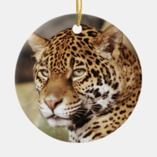 Adorno De Cerámica Jaguar Ornament