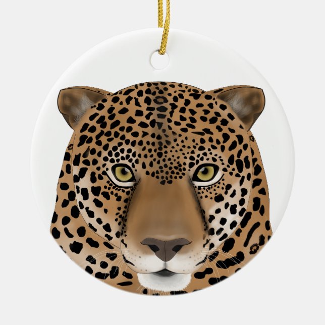 Adorno De Cerámica Jaguar Ornament (Frente)