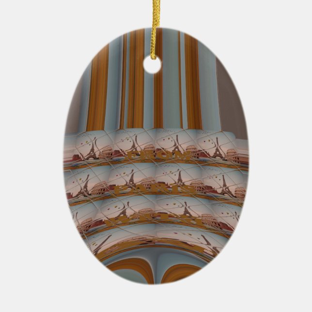 Adorno De Cerámica J'aime Paris ( I Love Paris ) (Frente)