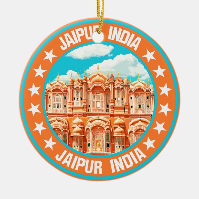 Adorno De Cerámica Jaipur India (Frente)