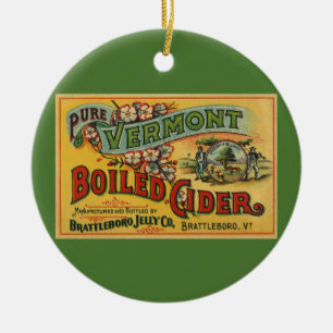 Adorno De Cerámica Jalea de Cider Hervido Vintage Brattleboro Vermont