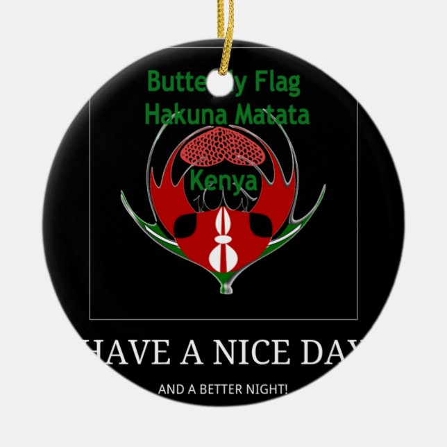 Adorno De Cerámica Jambo Kenya (Frente)