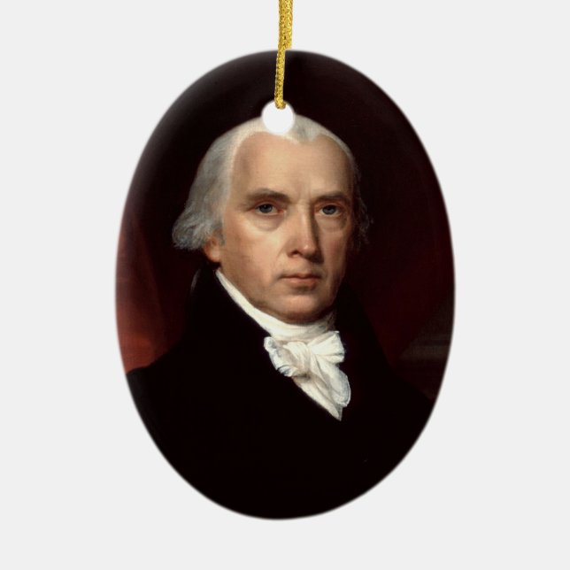 Adorno De Cerámica James Madison (Frente)