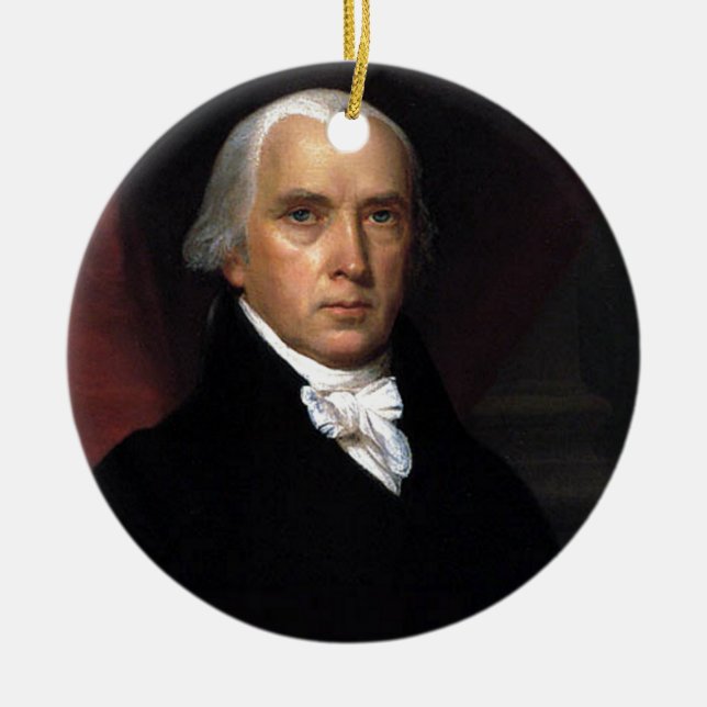 Adorno De Cerámica James Madison (Frente)