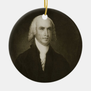 Adorno De Cerámica James Madison, 4to Presidente de los Estados