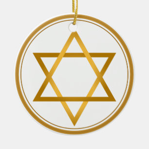 Adorno De Cerámica Jánuca feliz