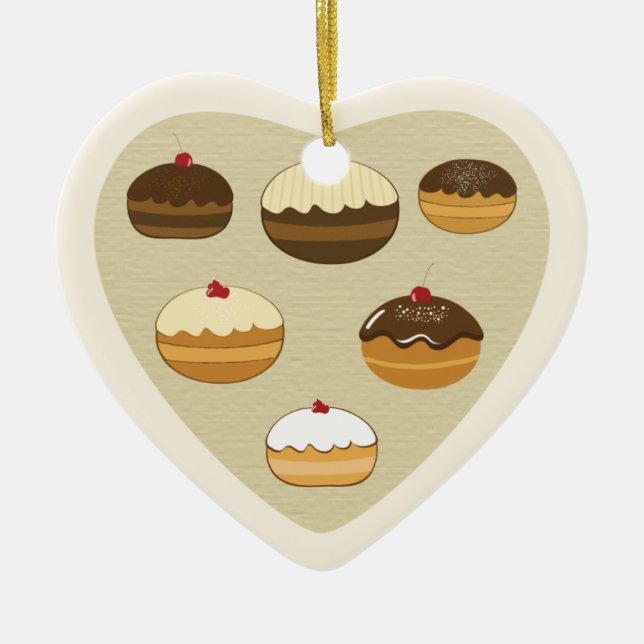 Adorno De Cerámica Jánuca feliz (Frente)