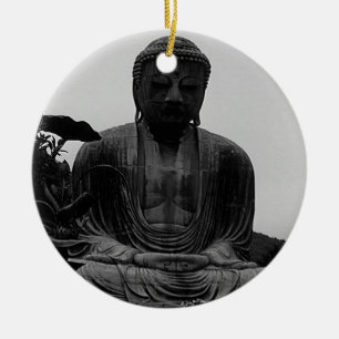 Adorno De Cerámica Japón vintage Kamakura Gran imán Buda
