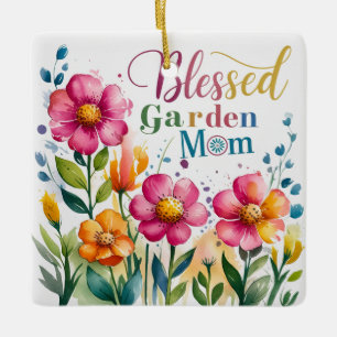 Adorno De Cerámica Jardín Bendito Mamá bellamente diseñado