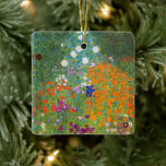 Adorno De Cerámica Jardín de flores | Gustav Klimt<br><div class="desc">El jardín de flores (1905-1907) del artista austriaco Gustav Klimt es una obra maestra del arte de principios del siglo XX. Esta escena exuberante e impresionista rebosa de flores coloridas en un fascinante tapiz natural que refleja el estilo decorativo de Klimt y el amor por los motivos florales. Las ricas...</div>