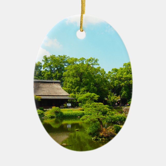 Adorno De Cerámica Jardín de Japón (Frente)