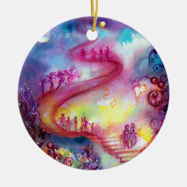 ADORNO DE CERÁMICA JARDÍN DE LAS SOMBRAS PERDIDAS - ESCALONES MÍSTICA (Frente)