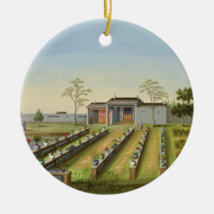 Adorno De Cerámica Jardín del cuarto de niños, c.1820-40 (w/c en el