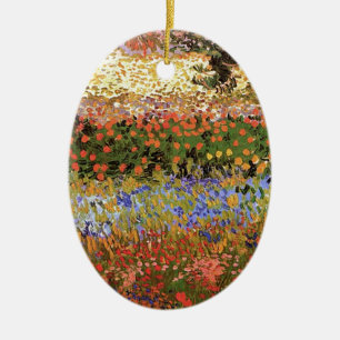 Adorno De Cerámica Jardín Florido,Vincent van Gogh.