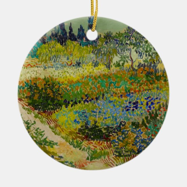 Adorno De Cerámica Jardín Vincent Van Gogh en Arles (Frente)