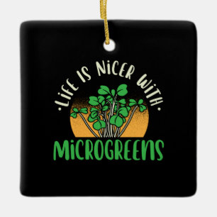 Adorno De Cerámica Jardinería - Vida con Microverduras