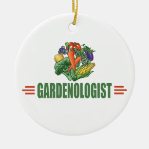 Adorno De Cerámica Jardinero divertido