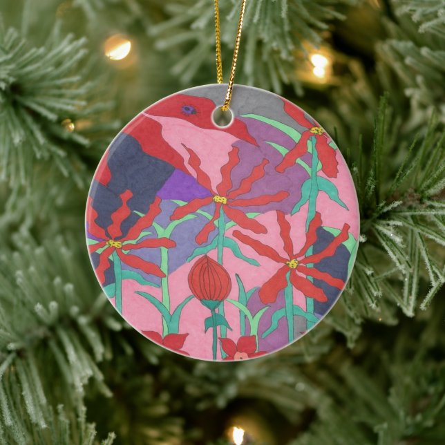 Adorno De Cerámica Jardines de verano de noche (Árbol)