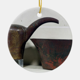 Adorno De Cerámica Jarro y lavabo (cobre)