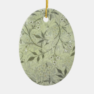 Adorno De Cerámica Jasmine Botánico Vintage Antiguo William Morris