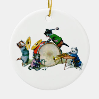 Adorno De Cerámica Jazz Cats
