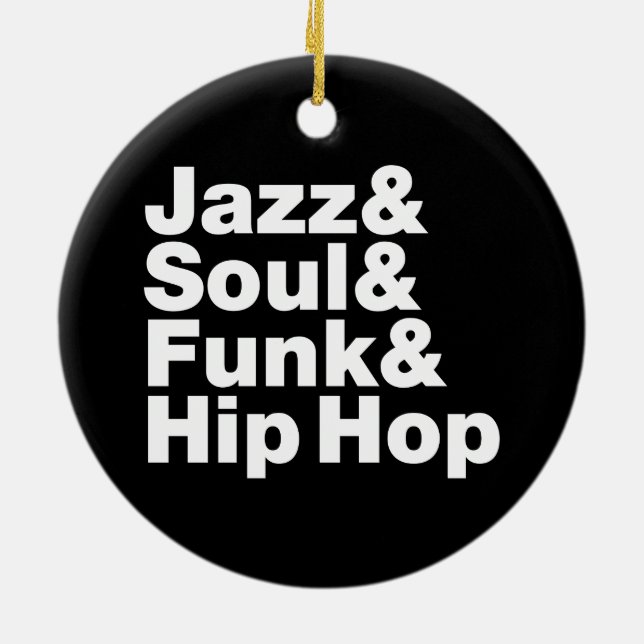 Adorno De Cerámica Jazz y Soul y Funk & Hip Hop (Atrás)