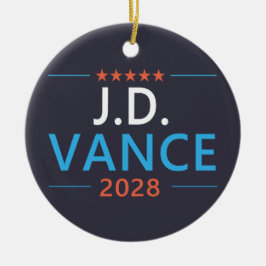Adorno De Cerámica JD Vance 2028 Patriótico Republicano