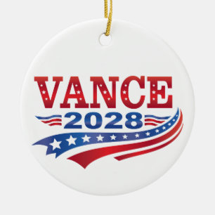 Adorno De Cerámica JD Vance Presidente 2028