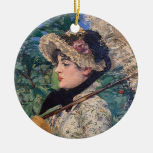 Adorno De Cerámica Jeanne (Primavera) Por Édouard Manet