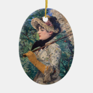 Adorno De Cerámica Jeanne (Primavera) Por Édouard Manet