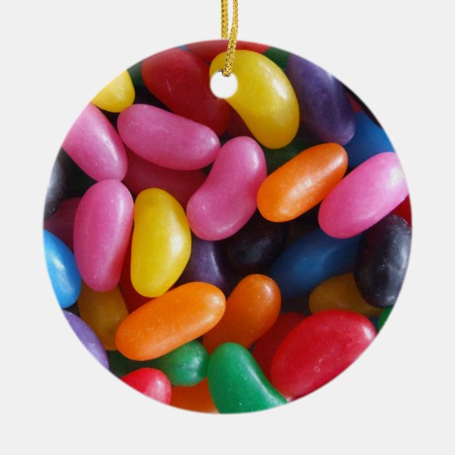 Adorno De Cerámica Jelly Bean Ornament (Frente)