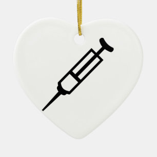Adorno De Cerámica Jeringuilla de la inyección
