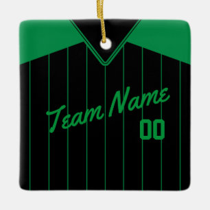 Adorno De Cerámica Jersey de béisbol de softball personalizado