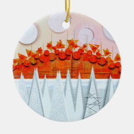 Adorno De Cerámica JESSICA ANNE FRANK "WINTER" Thank You Card