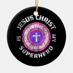 Adorno De Cerámica Jesucristo es mi superhéroe Jesús