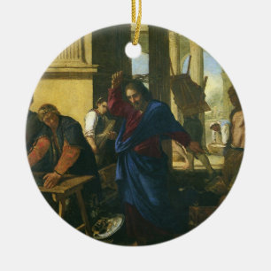 Adorno De Cerámica Jesucristo Purificación del Templo