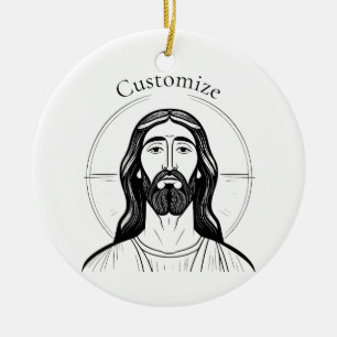 Adorno De Cerámica Jesucristo Thunder_Cove