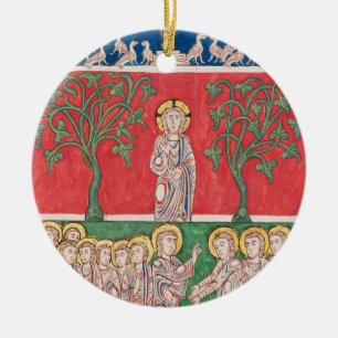 Adorno De Cerámica Jesucristo y 12 apóstoles