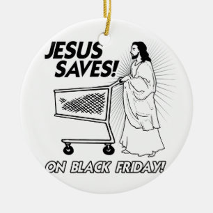 ADORNO DE CERÁMICA JESÚS AHORRA EL VIERNES NEGRO - .PNG