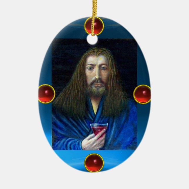ADORNO DE CERÁMICA JESÚS CHRIST, EL DESAFÍO (Frente)