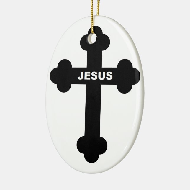 ADORNO DE CERÁMICA JESUS CROSS (Izquierda)