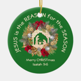 Adorno De Cerámica JESÚS ES LA RAZÓN POR LA QUE LOS Navidades cristia