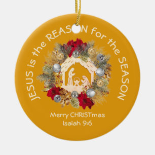 Adorno De Cerámica JESÚS ES LA RAZÓN POR LA QUE LOS Navidades Cristia