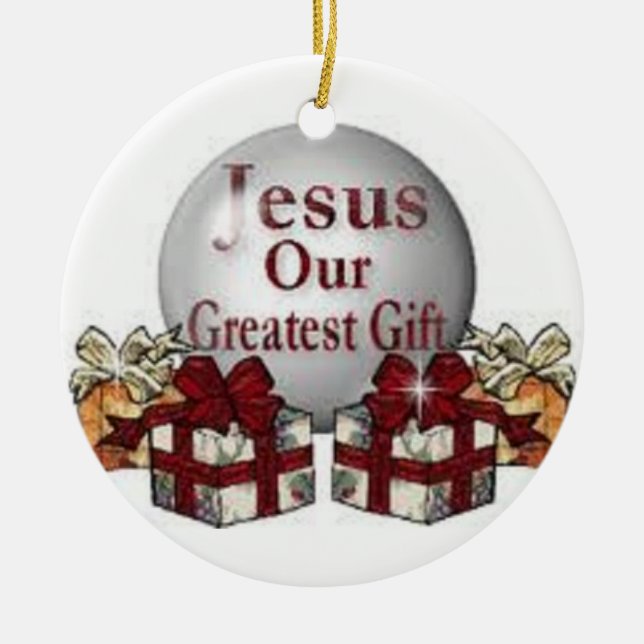 Adorno De Cerámica Jesús es la razón verdadera de la estación del (Frente)